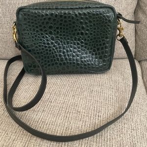 Clare V crocodile midi sac bag